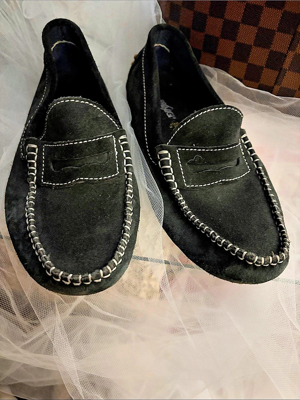 Primigi Black Studded Moccasin Loafers